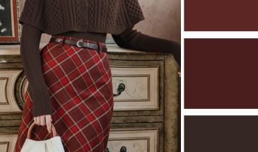 Темно-красная клетка в одежде  это изящное решение для образа с аристократичной ноткой. Сочетать её можно с коричневым, бежевым, кремовым. А какой вариант нравится вам?