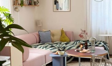 Интерьер в Вене, где живет пара с малышом. Много приятных оттенков. Как же здорово, что люди все чаще отдают предпочтение яркому декору.