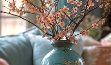 Винтажный серо-бирюзовый оттенок и персиковая гамма  это сочетание построено на дополнительном контрасте, оно сочное и выразительное. Дополнить его можно белым, коричневым.