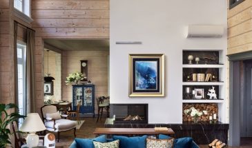 Интерьер деревянного загородного дома в Беларуси