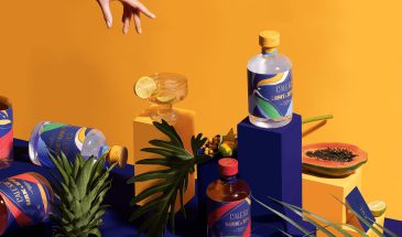 Тропические ритмы Южной Америки в упаковке безалкогольных напитков Caleño