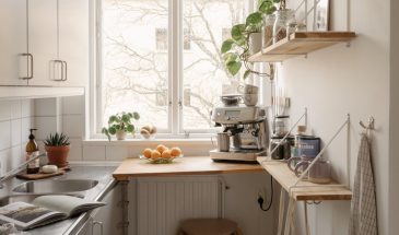 Маленькая 35 метровая квартира в Швеции. А мне так понравился диванчик и его цвет!