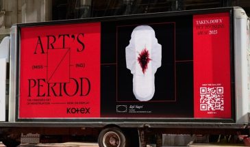 Kotex совместно с David London и Ogilvy Singapore разместил у музеев билборды на тему менструации