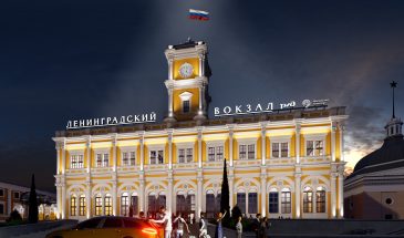 Студия Лебедева разработала крышную вывеску Ленинградского вокзала