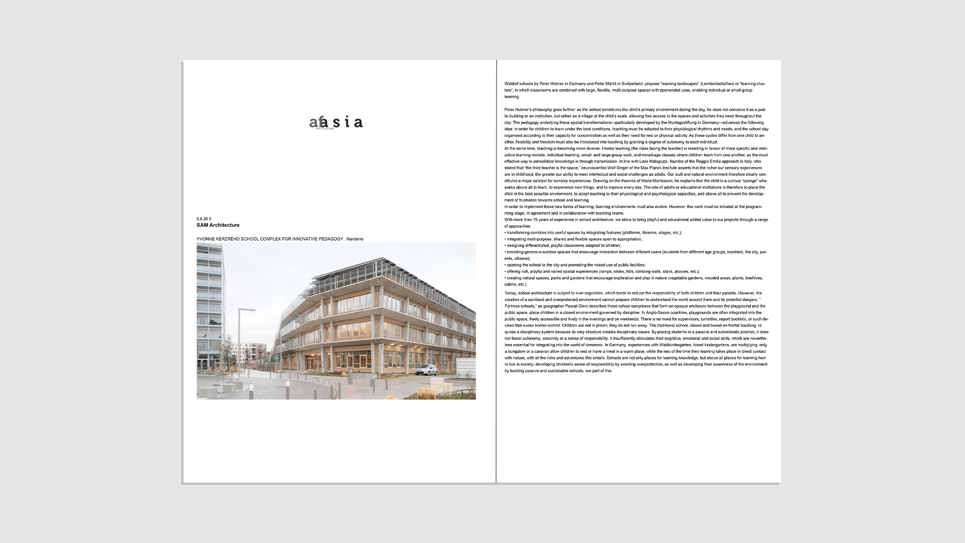 Школьный комплекс Yvonne Kerzrého в Нантере, SAM Architecture