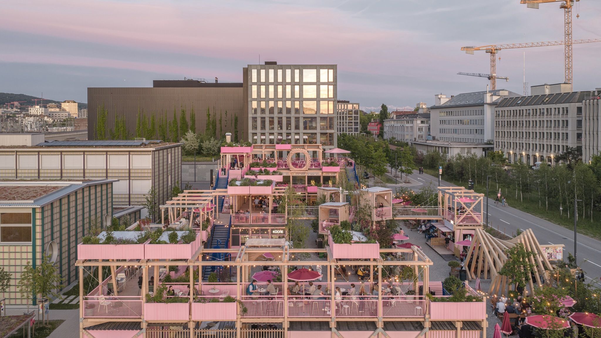 Конструкции из CLT в Remise Rosa