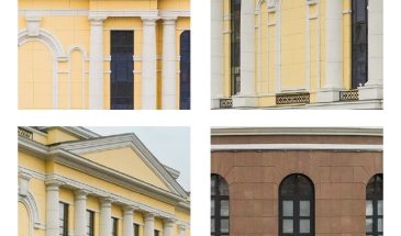 Какому объекту принадлежат эти кусочки фасада?