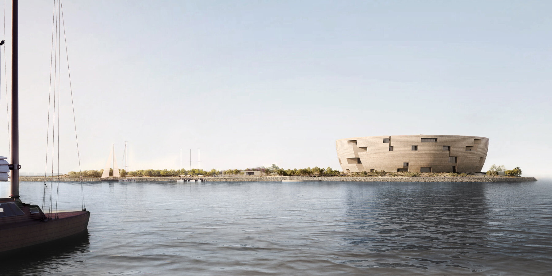 Al Maha Island, Лусаил, Катар. Мастерплан Herzog & de Meuron