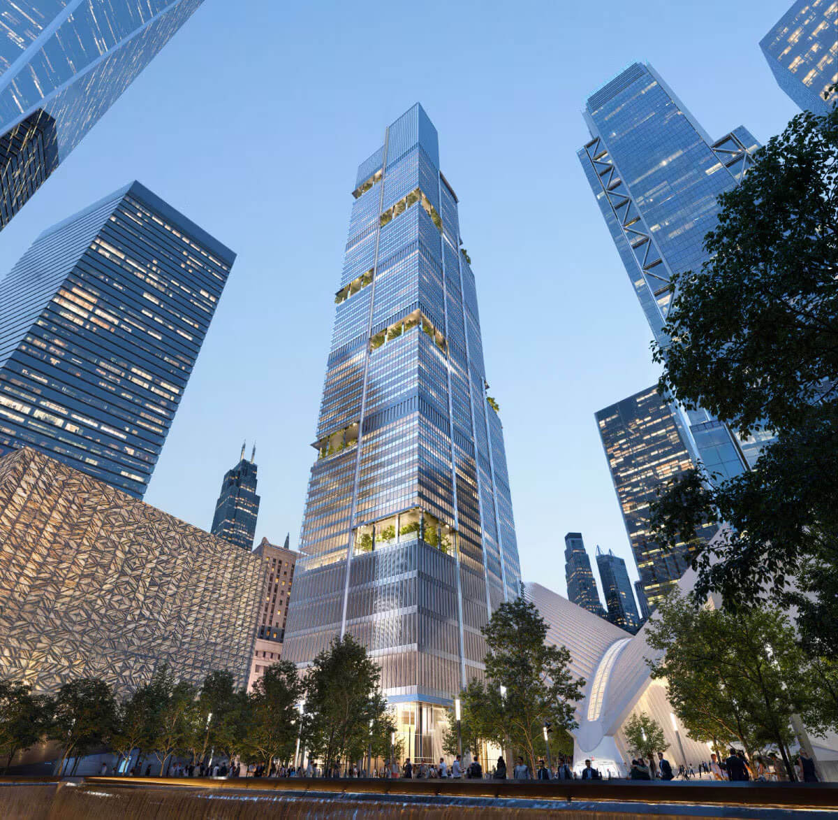 American Express и Foster + Partners начали строительство небоскрёба 2 World Trade Center