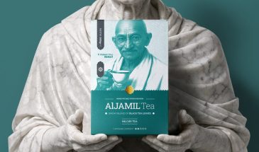 Дизайн упаковки чая Aljamil от студии Golparvar