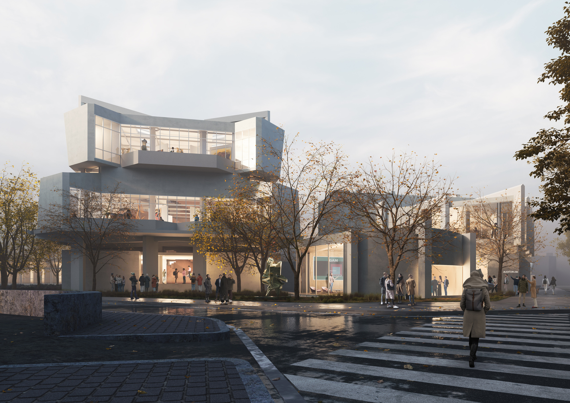 Проект реконструкции галереи GAM в Турине по проекту MVRDV и Balance Architettura