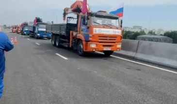 Строители первыми прошли тест-драйв новой эстакады