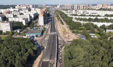 Запустили движение по новой эстакаде на шоссе Энтузиастов