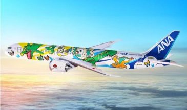 Японская авиакомпания All Nippon Airways отправит брендированный самолет Pokémon Jet Green на международные рейсы