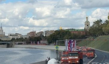 Вот так торжественно сегодня открыли благоустроенную Крутицкую набережную и 1-й участок Симоновской