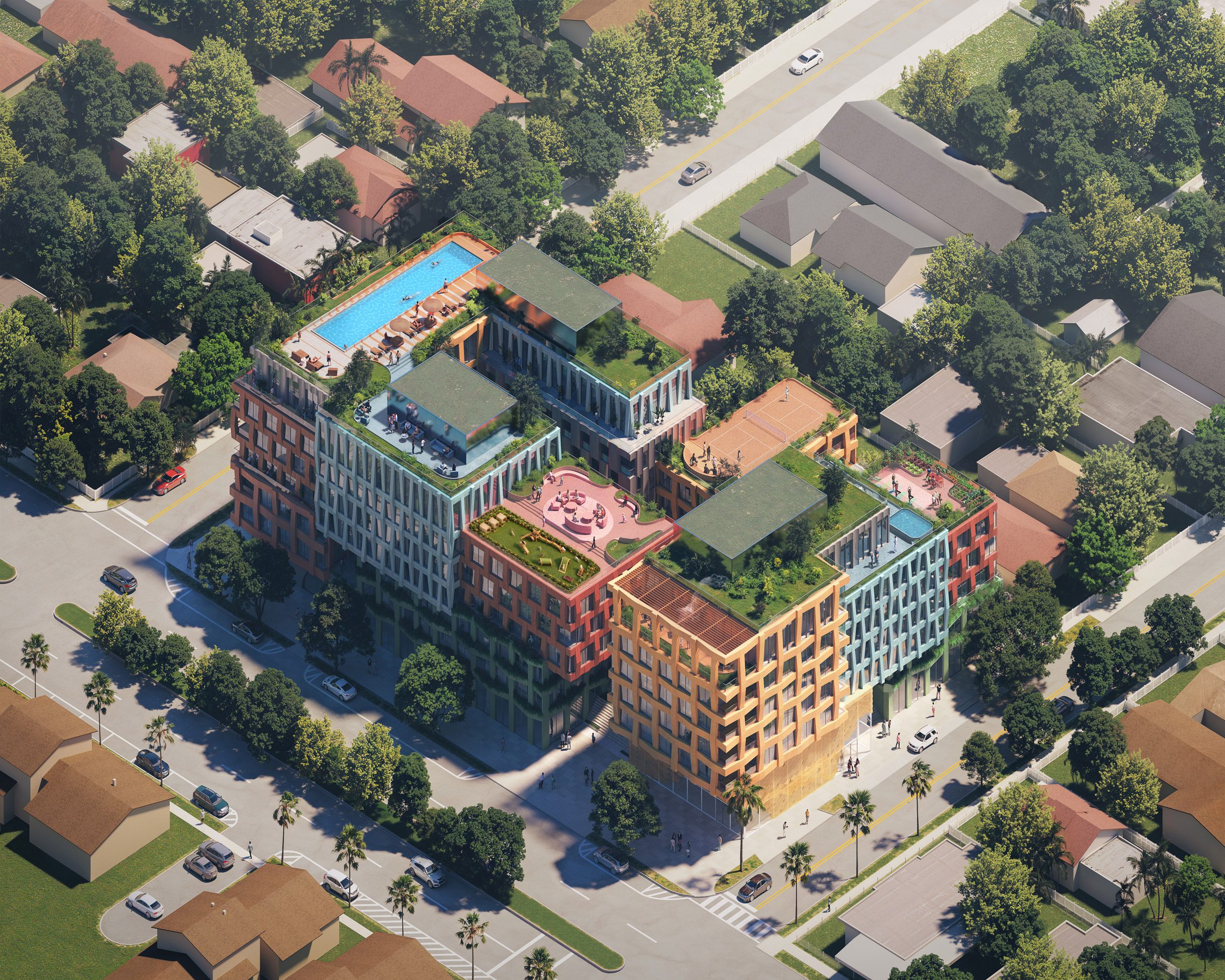 MVRDV спроектировала разноцветный жилой комплекс Woma в Майами
