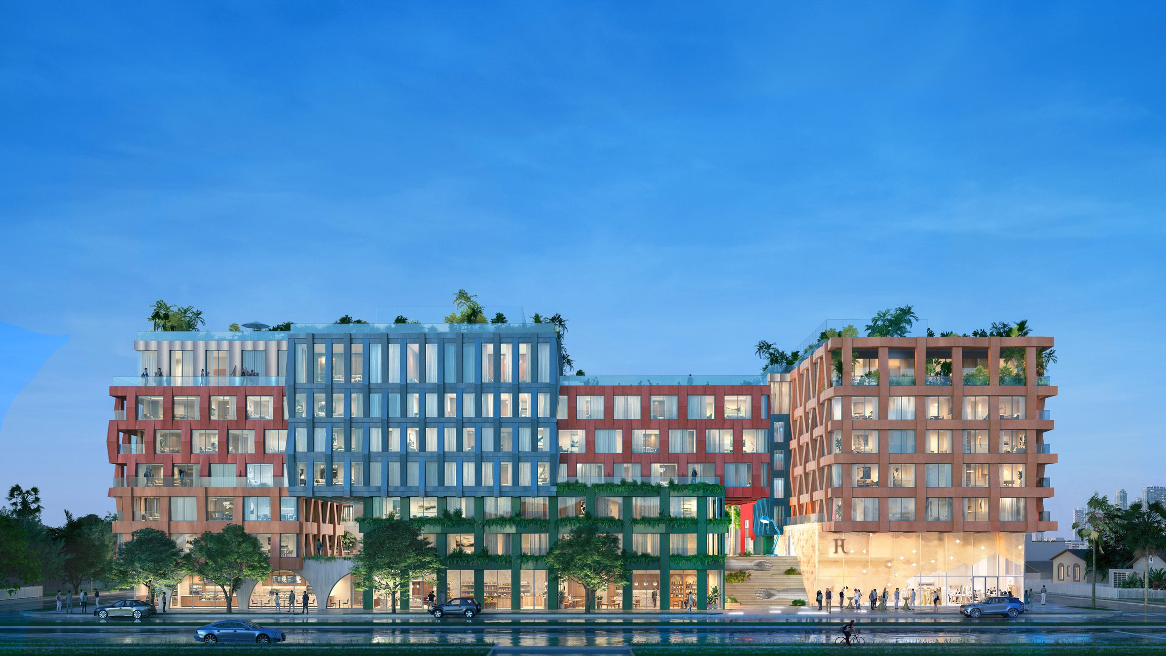 MVRDV спроектировала разноцветный жилой комплекс Woma в Майами