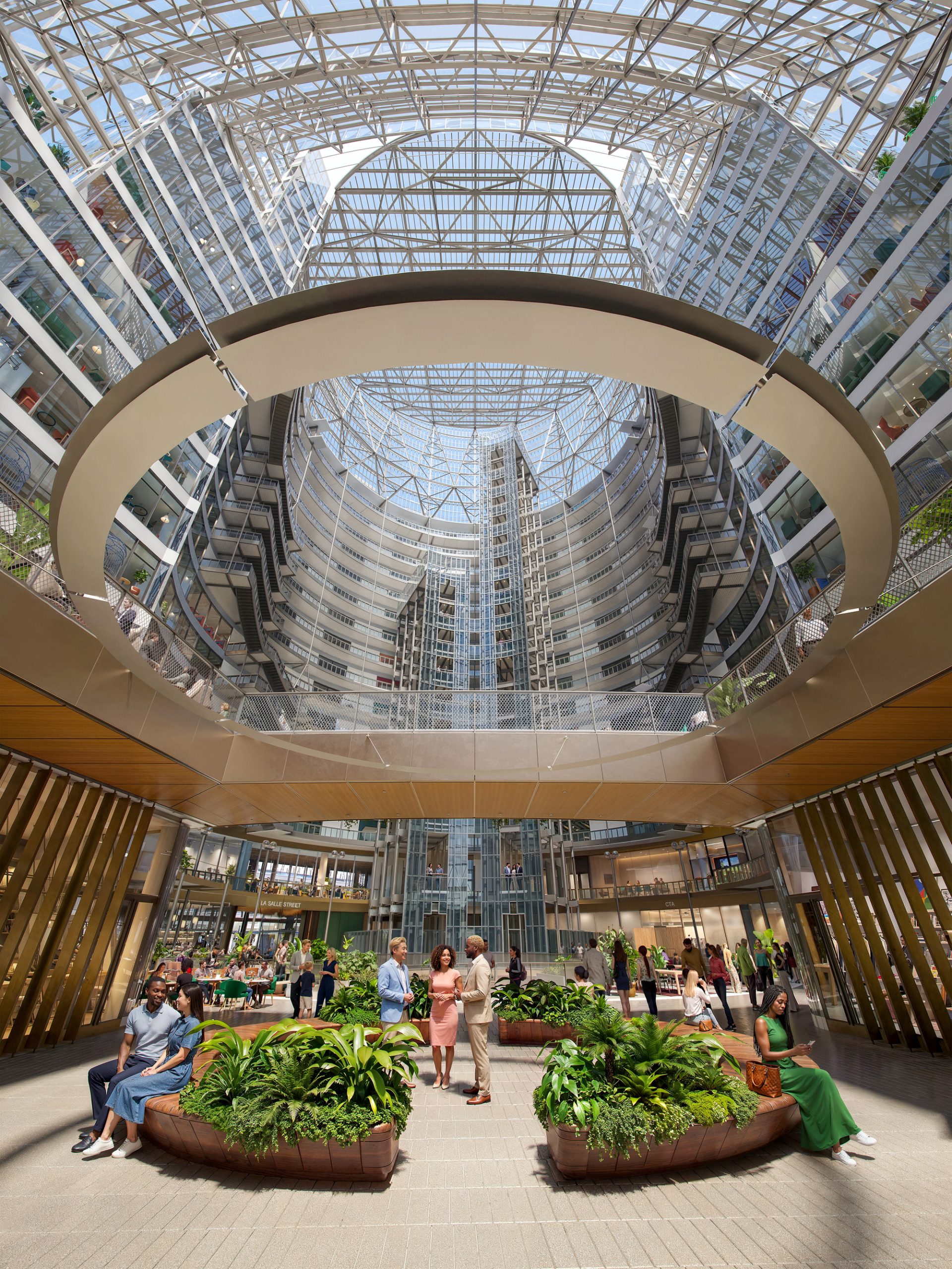 Google представил проект реконструкции постмодернистского Thompson Center в Чикаго