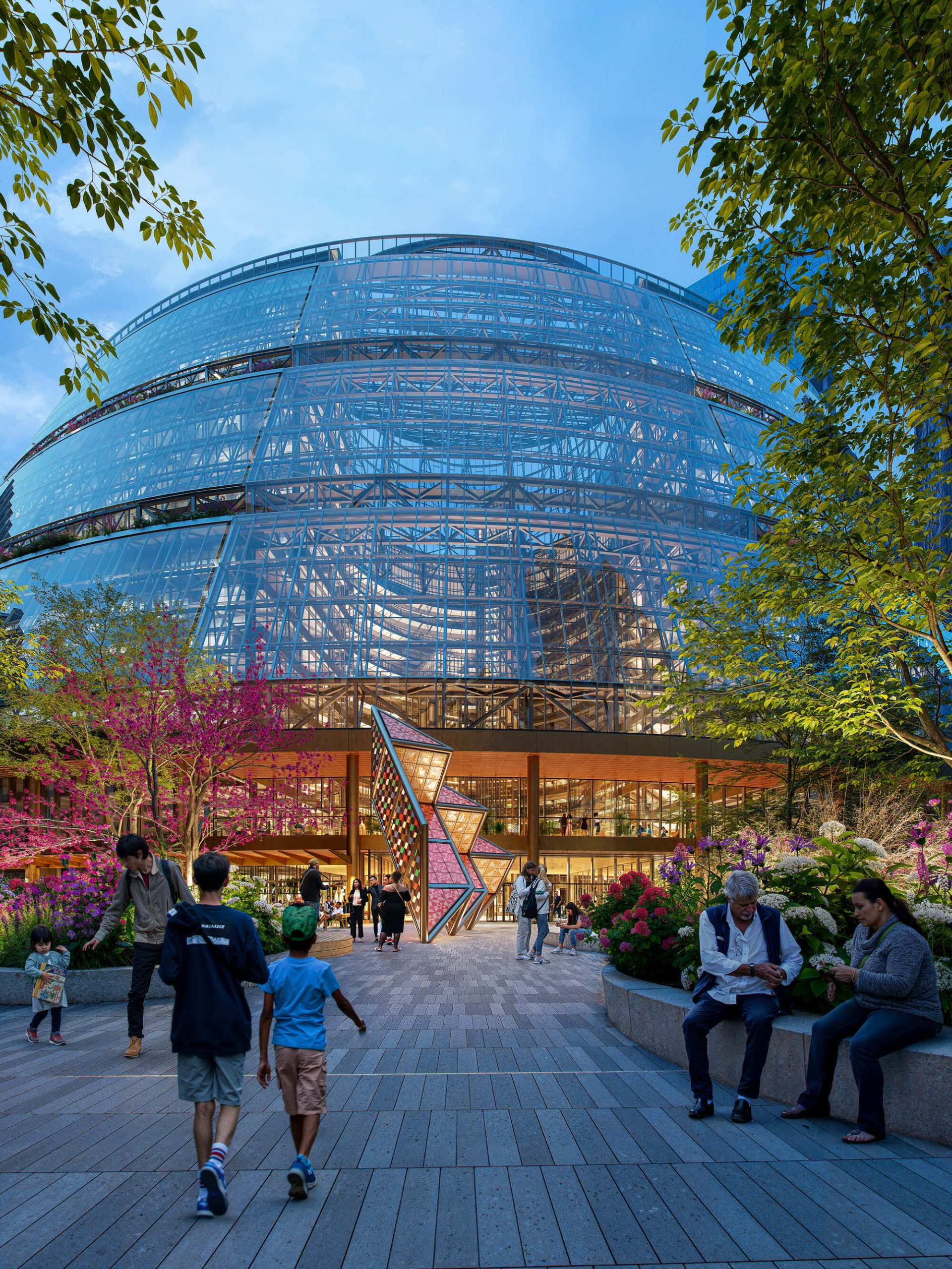 Google представил проект реконструкции постмодернистского Thompson Center в Чикаго