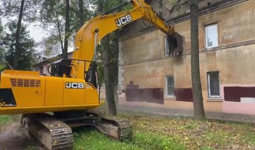 В Подольске начался снос двух аварийных жилых домов