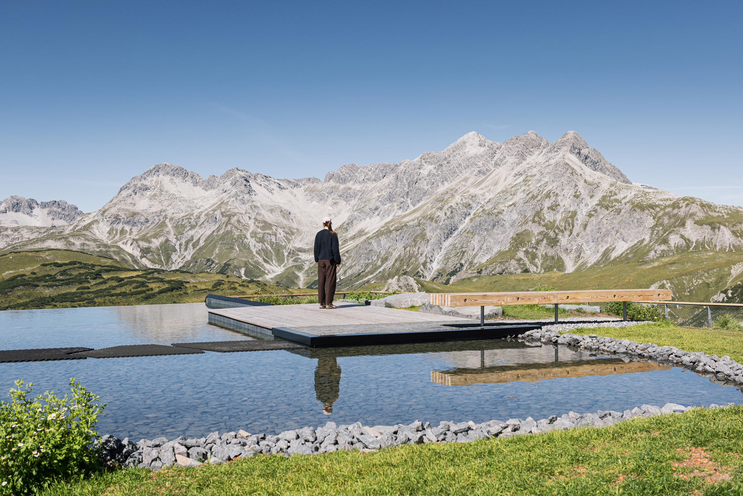 Snøhetta завершило Lech Mountain Mirror. Фото Christian Flatscher