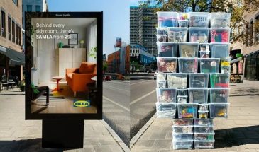 IKEA показала обратную сторону дома в рекламе контейнеров Samla
